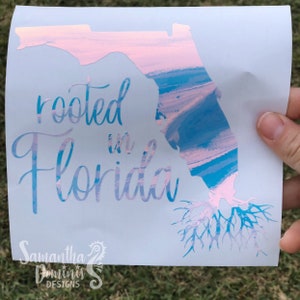 Rooted in Florida Car Decal