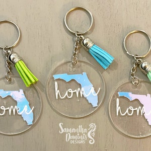 Florida Home Keychain