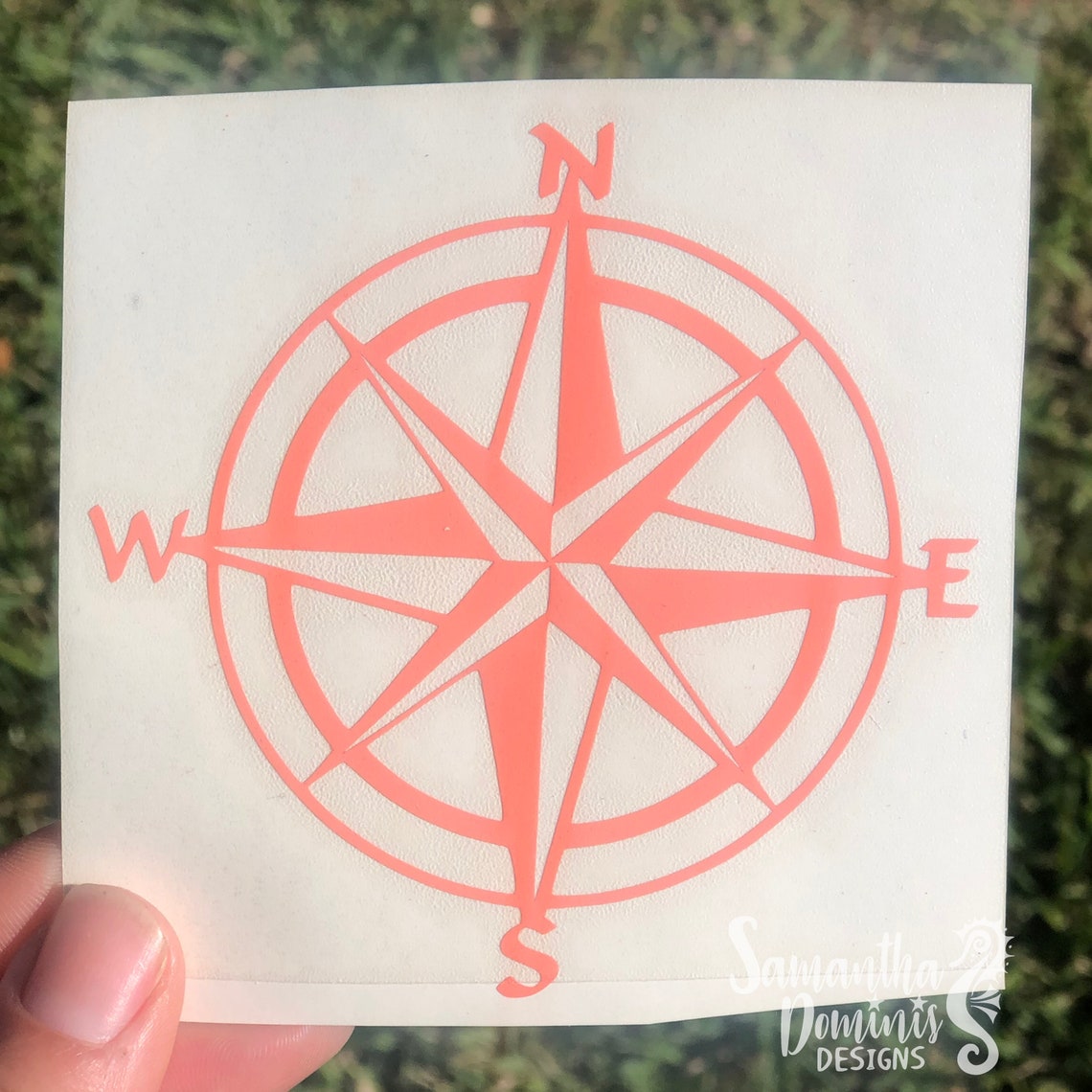 Nautical Compass Decal Etsy