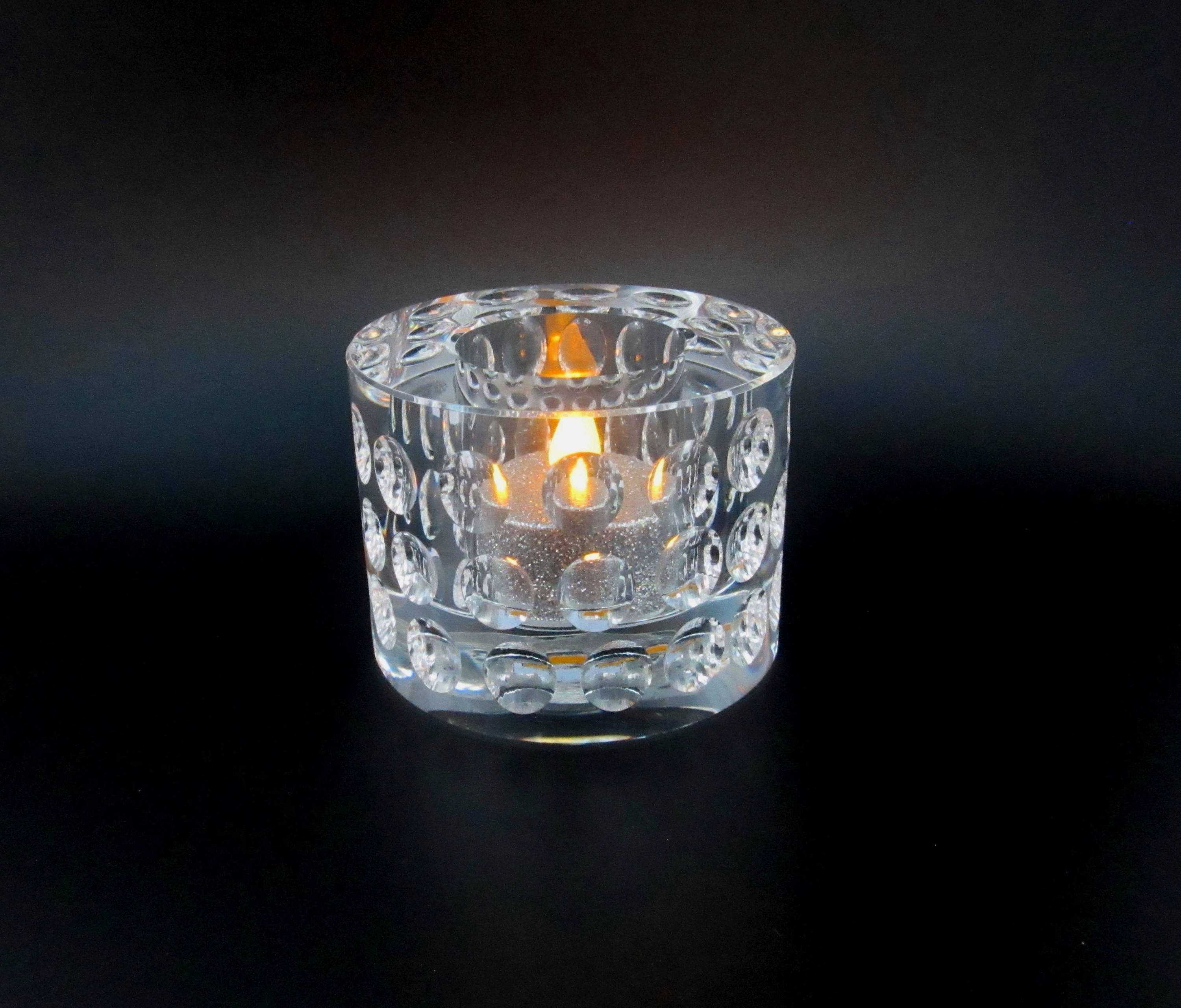 Crystal Tea Light Holders Crystal votive tea light candle holder by OLEG CASSINI | Etsy