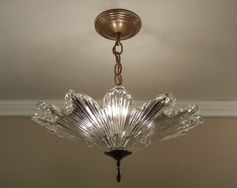 Art Deco Chandelier Etsy