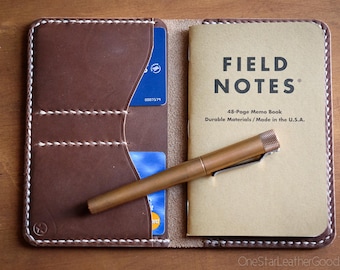 Field Notes wallet w/o pen sleeve "Park Sloper Senior No Pen” - natural Chromexcel (SSNP)