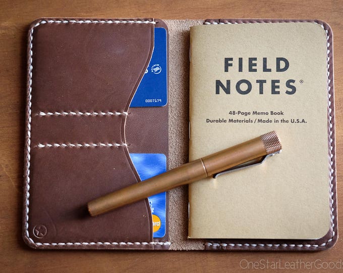 Field Notes wallet w/o pen sleeve "Park Sloper Senior No Pen” - natural Chromexcel (SSNP)