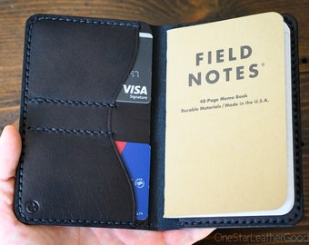 Field Notes wallet w/o pen sleeve "Park Sloper Senior No Pen” - black bridle leather (SSNP)