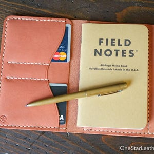 Portefeuille Field Notes avec plume « Park Sloper Senior » - Plinthe en cuir marron (PSS)