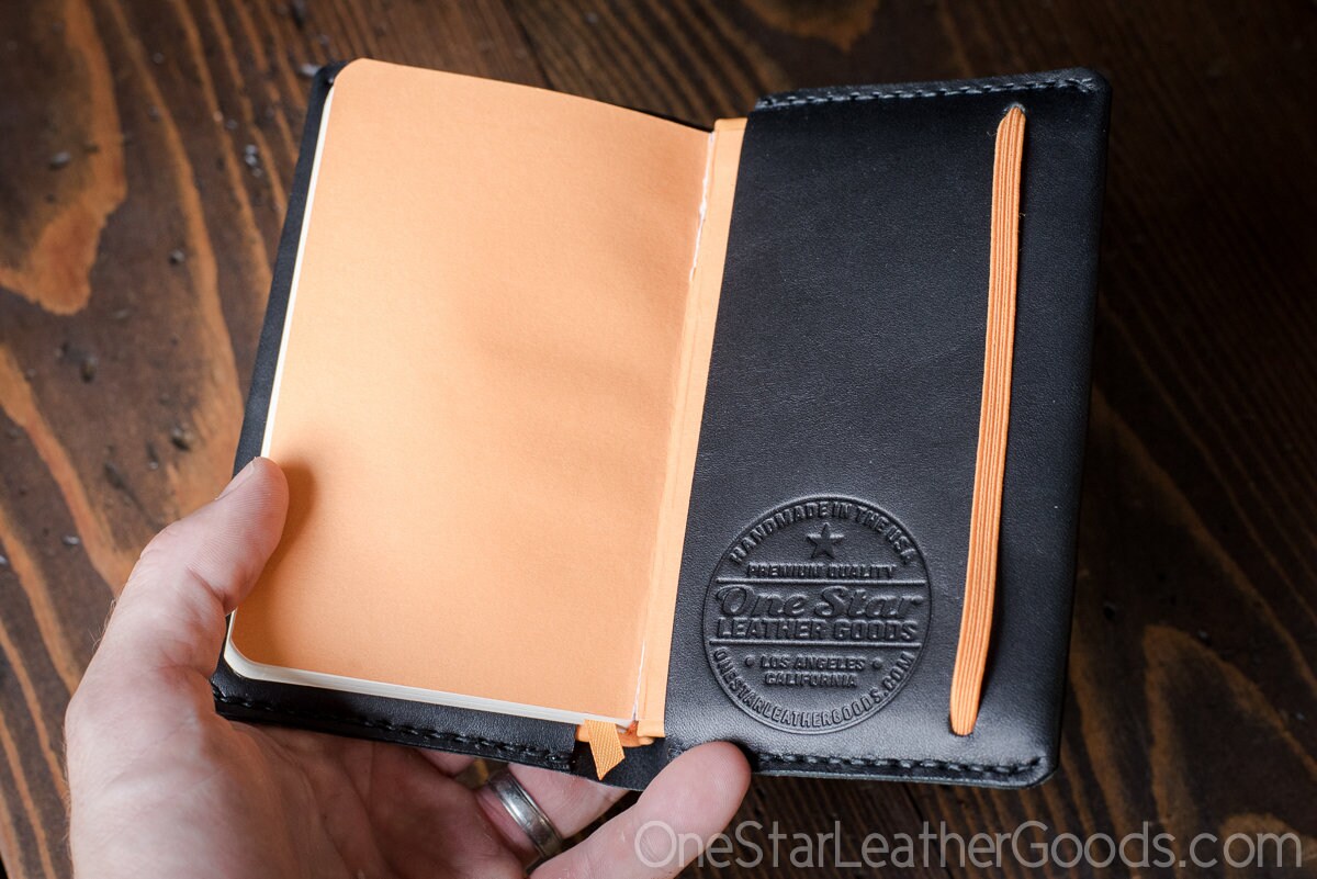 Rhodia A6 size hardcover notebook / Rhodiarama cover black bridle