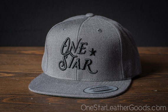 leather puff hat