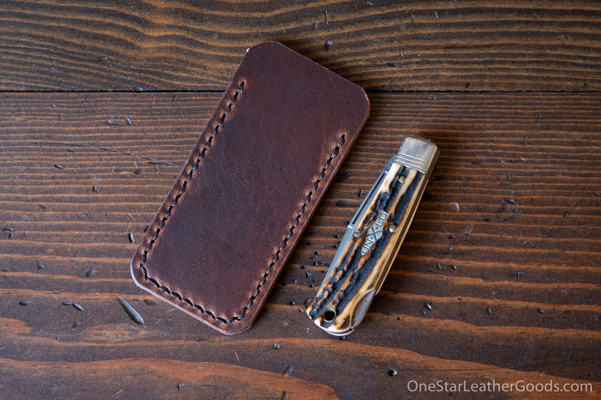 Pocket Knife Slip Case, size Small, for knifes up to 3.75 Horween