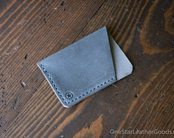 The Minimalist: micro card wallet - grey