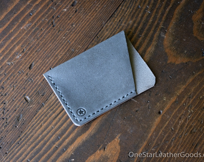 The Minimalist: micro card wallet - grey