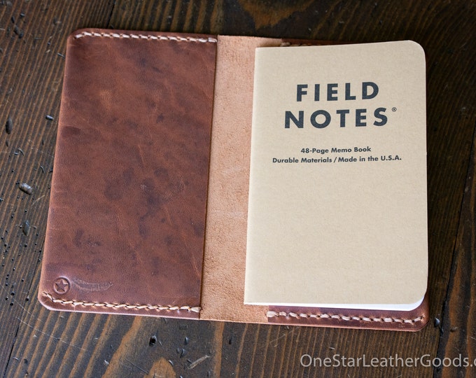 Field Notes wrap cover - Horween Dublin leather, chestnut