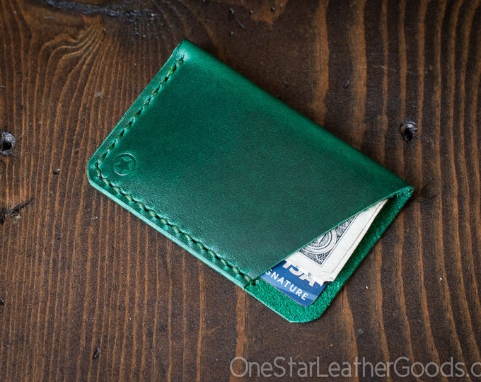 The Minimalist: Micro Card Wallet - Horween Chromexcel Leather - Bright ...