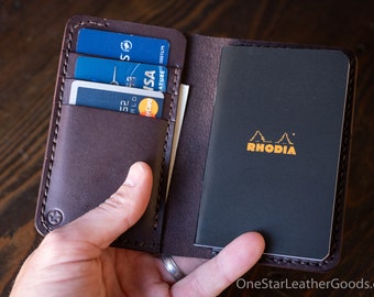 Notebook/wallet, "Park Sloper Medium No Pen" - brown bridle leather