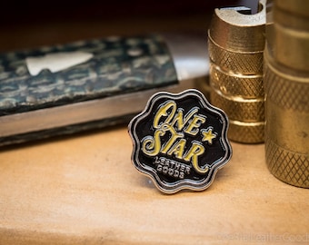 One Star Leather Goods Pin