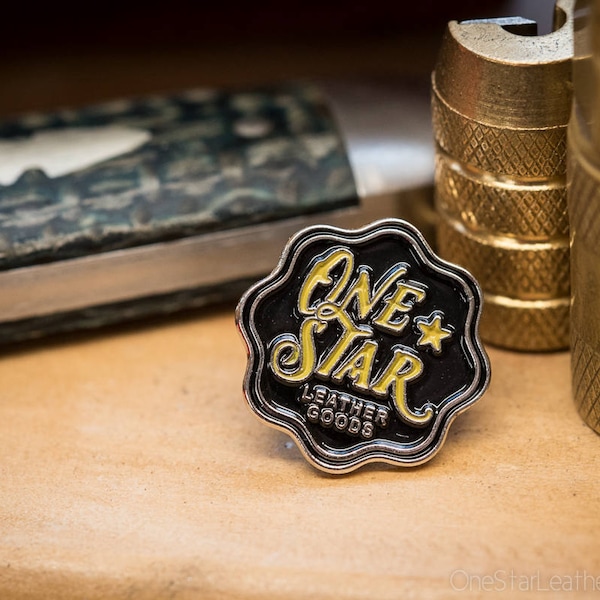 One Star Leather Goods Pin
