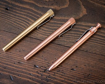 Pen add-on - Karas Pen Co. RenderK & Bolt pens - solid brass and copper