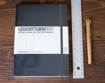 Leuchtturm 1917 Hardcover, Medium (A5), Black - dot grid