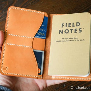 Cartera Field Notes sin funda para bolígrafo "Park Sloper Senior No Pen" - cuero de brida color canela (SSNP)