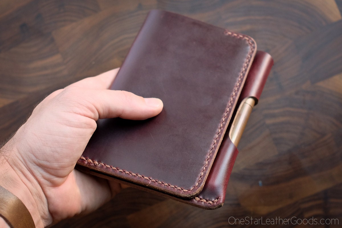 The Park Sloper Senior, wallet notebook, Horween Chromexcel leather