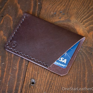 The Minimalist: micro card wallet - brown