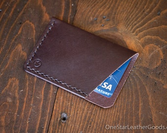 The Minimalist: micro card wallet - brown