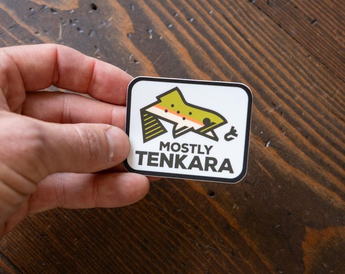Fly fishing stickers - MT Logo - rainbow trout