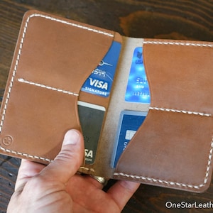 Portefeuille en cuir Five Pocket Slim - Horween natural Chromexcel