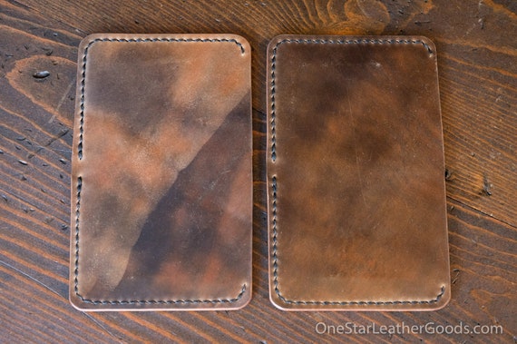 6 Pocket Horizontal Leather Wallet - Marbled Dark Cognac 6 Pocket Horizontal Leather Wallet - Marbled Dark Cognac