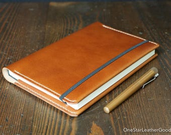 Leuchtturm 1917 Medium (A5) Hardcover Notebook wrap cover - Buttero leather