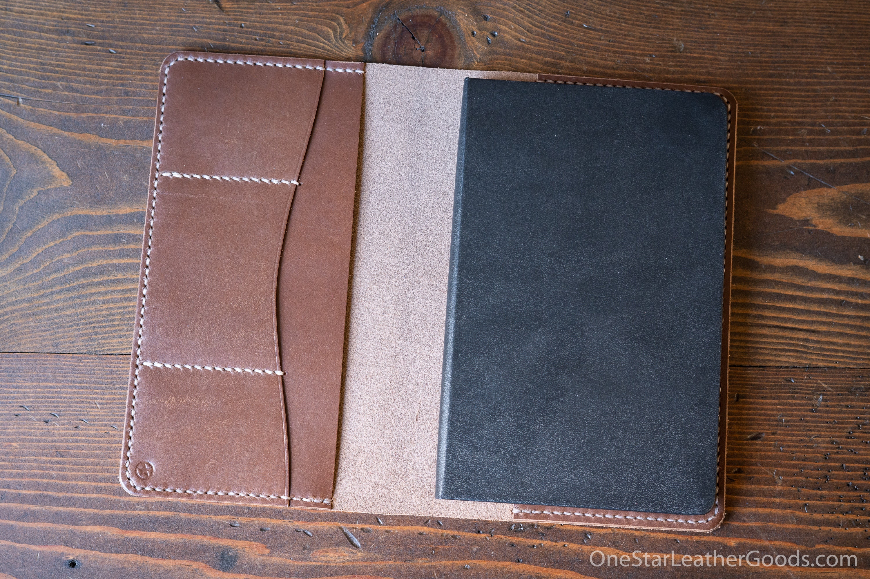 Moleskine Large (A5 size) Hardcover notebook Horween natural Chromexcel