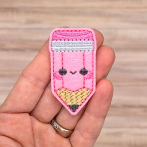 Crayon feutre rose kawaii – Appliqué en feutre acrylique