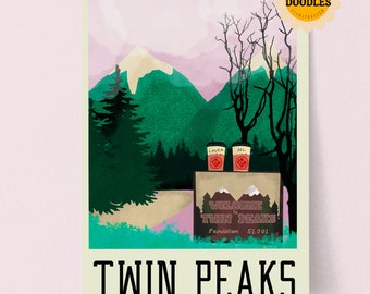Twin Peaks Custom PERSONALISED Print~ Classic, Cult 90s Horror Movies
