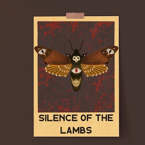 Silence of The Lambs/ Vintage Retro Poster~ Classic 90s vintage~ Horror Film Alternative Print