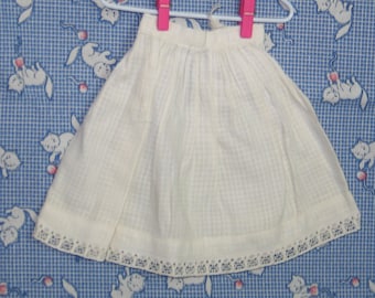 Sottoveste antica vintage per bambole, gonna vittoriana ed edoardiana, vestiti per bambole francesi e tedesche