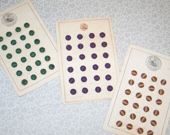 Vintage FASHIONETTE Buttons-Dark Red Buttons New Old Stock-Orig Card-Deadstock 58 inches