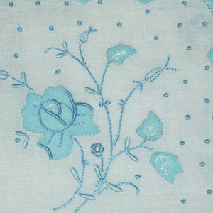 NOS Antique Hanky Madeira Embroidery Vintage Hanky /-Applique Flowers /Embroidered Bridal Wedding Handkerchief Hanky Hankie