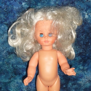 Vintage 1960&#39;s FURGA ITALY 12” Alta Moda Doll Blonde Blue Sleep Eyes