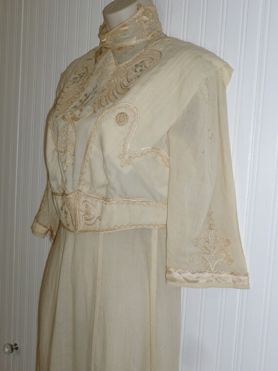 Edwardian Wedding Dress /Gown -Antique Vintage 19… - image 4