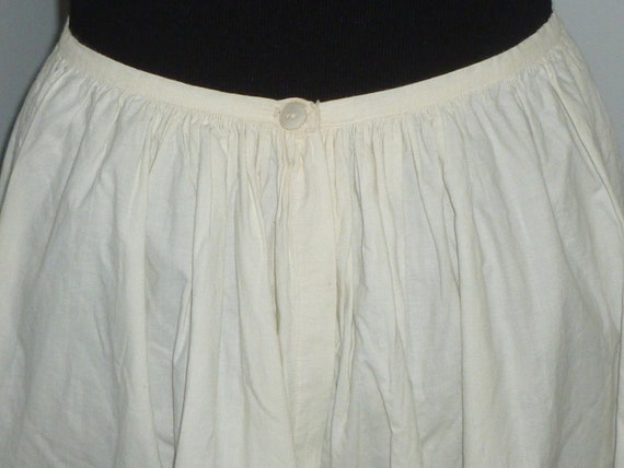 Antique Petticoat Skirt Hand Made Crochet Lace Vi… - image 6