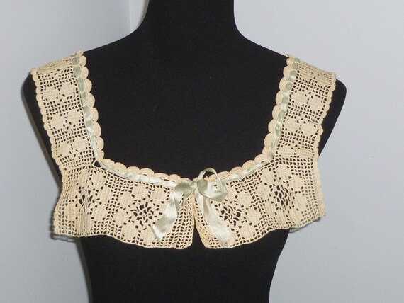 Antique Gown YOKE - Crochet Lace EDWARDIAN Camisol