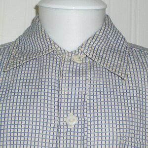 Sweet Antique Boys Shirt Childs Homespun Primitive Viintage-blue white Pioneer image 5