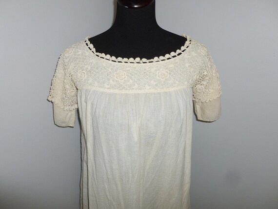 AMAZING Antique Edwardian Chemise Nightgown Petti… - image 3