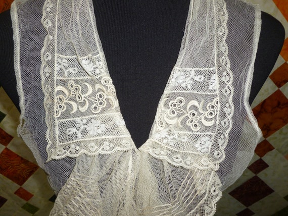 Antique Victorian Mixed Lace Camisole-Vintage Edw… - image 3