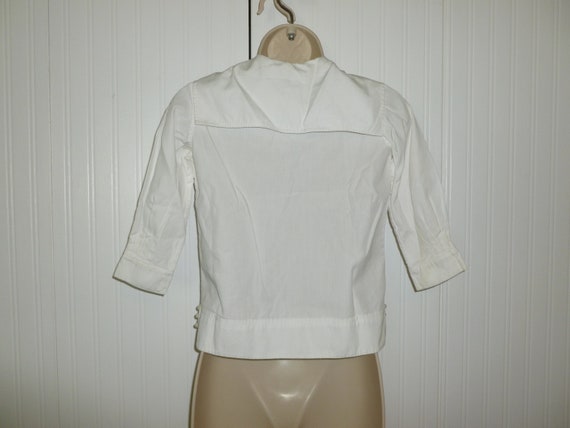 Cute Vintage SAILOR Blouse Shirt 1940s 1950s Nava… - image 7