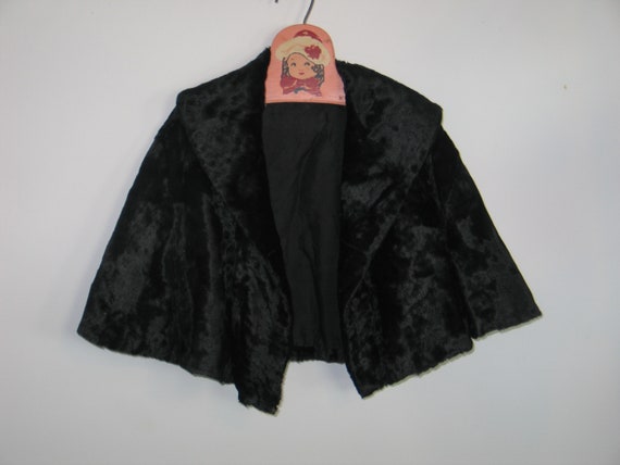 Antique Fur Cape Young Girls Antique Jacket Coat … - image 1