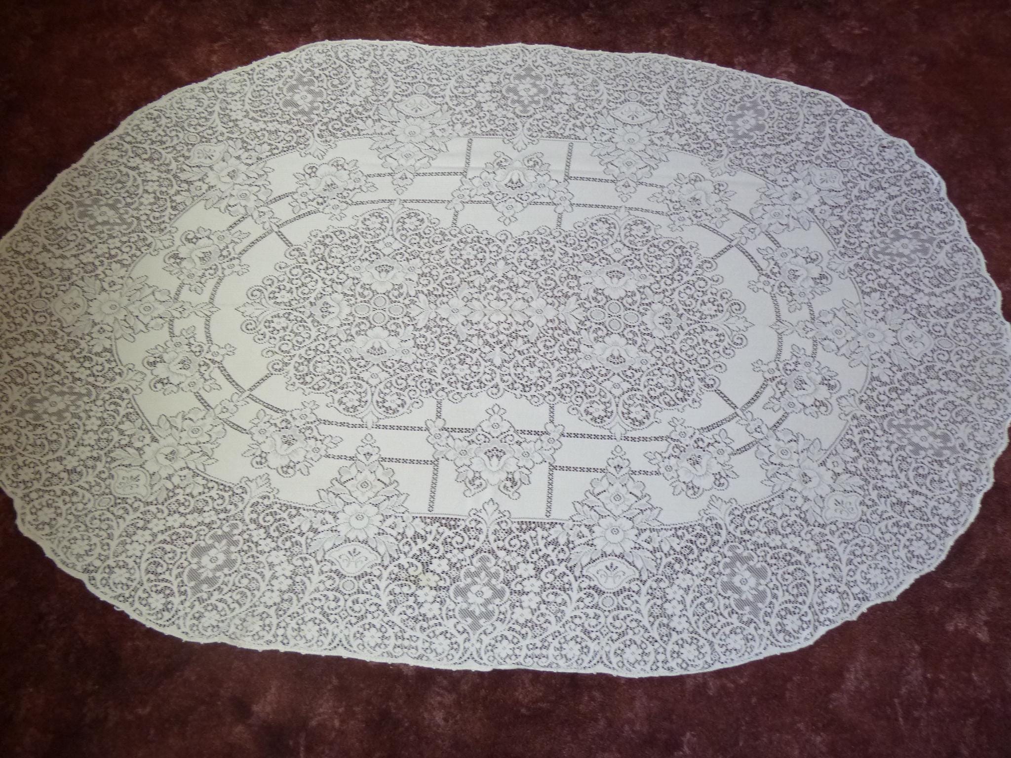 Quaker lace tablecloth - Etsy 日本