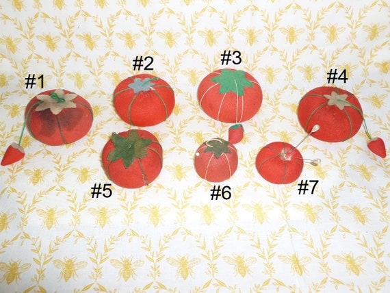 Tomato Pin Cushion - 2 3/4 - Red
