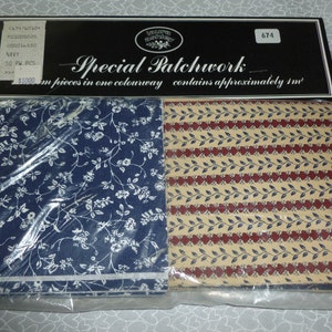 NIP Vintage Laura Ashley Patchwork Pieces Quilt fabric charm squares image 5