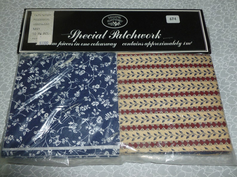 NIP Vintage Laura Ashley Patchwork Pieces Quilt fabric charm squares image 5