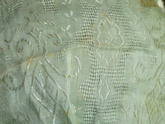 Antique Boudoir Night Cap Silk Vintage Edwardian … - image 6